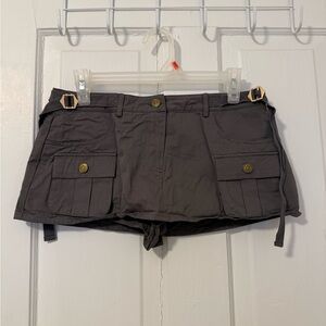 Super down cargo mini skort